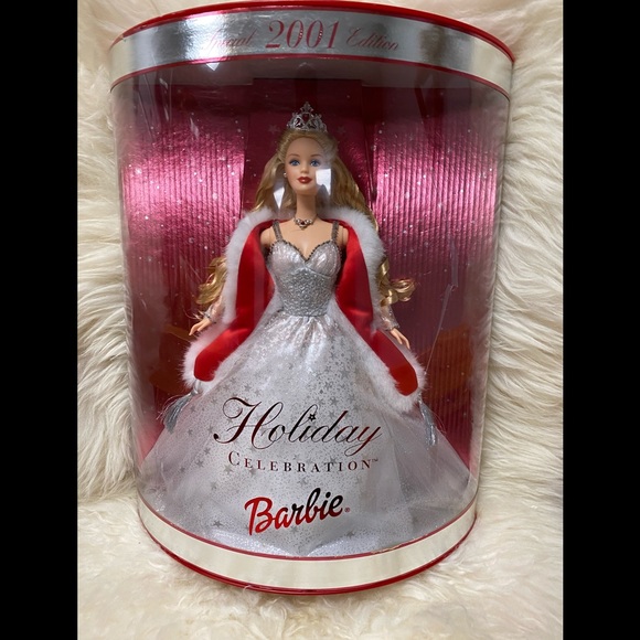 2001 holiday celebration barbie worth